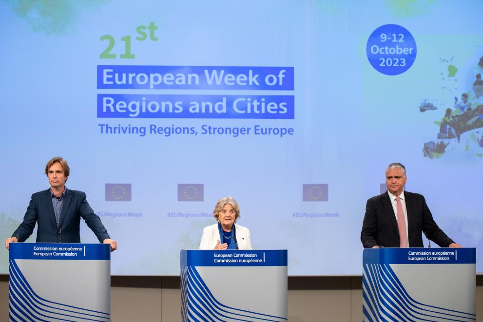Elisa Ferreira, European Commissioner, and Vasco Alves Cordeiro, President of the European Committee of the Regions |  European Week of Regions and Cities