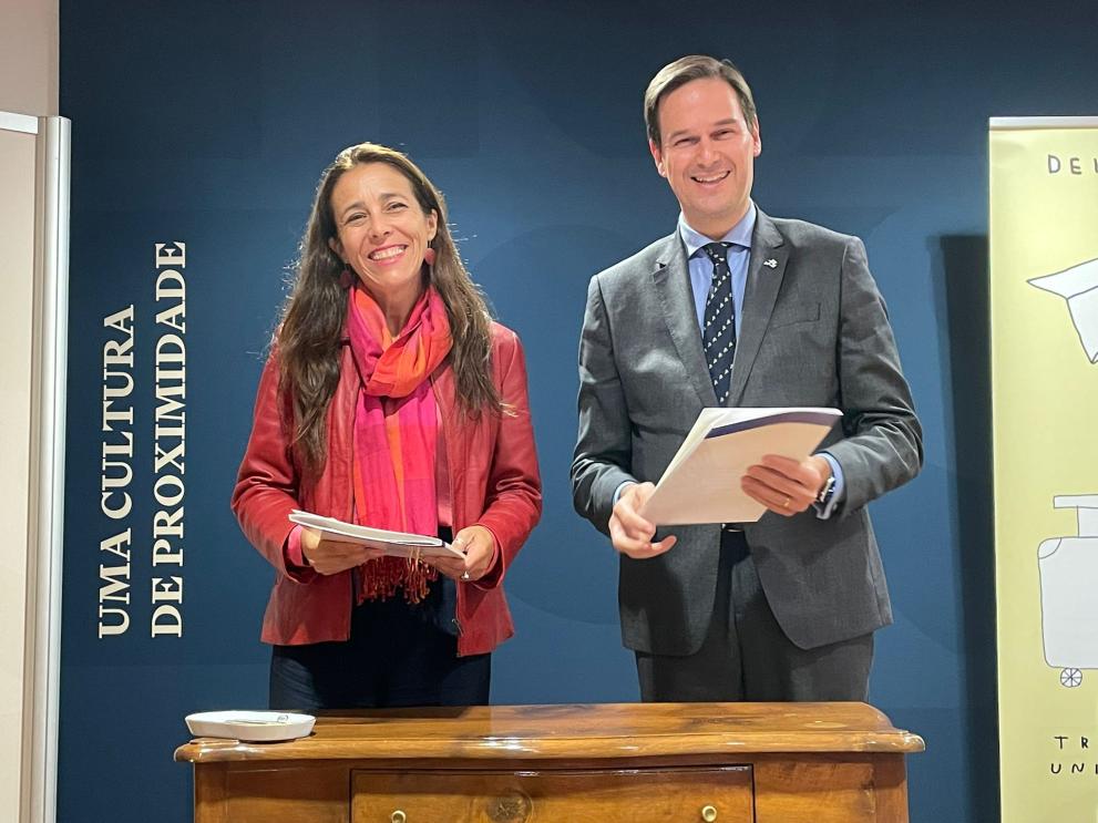 assinatura do Acordo de Parceria que conta com a participação de Sofia Moreira de Sousa